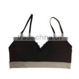 Plain Seamless Tank Top Camisole Vest With Lace thumbnail-1