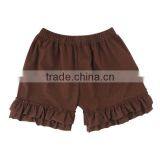 Many Colors to Choose 100% Cotton Material and Knitted Type Baby Girls Icing Short Ruffle Shorts thumbnail-5