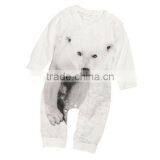 Lovely Newborn Infant Kids Baby Boy Girl Bear Print Rompers thumbnail-3