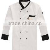 Custom Factory Price Mens Long Sleeve White Collar Chef Jacket /chef Uniforms Wholesale thumbnail-6