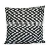 Black White Pillow Hand Block Print Pillow Handmade Pillow Black & White Decor Couch Pillow Sofa Pillow Floor Pillow Cot thumbnail-2