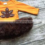 2016 Baby Girls Chiffon Tutu Romper Girls Thanksgiving Tutu Romper Infant Toddler Girls Thanksgiving Party Romper With Headband thumbnail-5