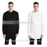 Mens Cotton Viscose/rayon Soft Plain Oversized Curved Hem Long Line Dress t Shirts thumbnail-1
