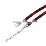 Custom Stripe Rayon Bracelets,Black & Red Rayon Bracelets thumbnail-2