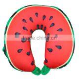 Fruit U Shaped Pillow Cushion Nanoparticles Neck Pillow Car Travel Realxation Pillow Watermelon for Office Home Gift thumbnail-3