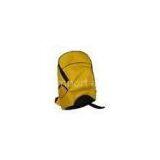 Yellow Funky 600D Polyester Travelling Backpacks With Front Pocket For Hiking BP29