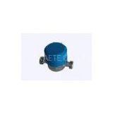 Blue Dry Dial Vane Wheel Water Flow Meter , Rotary Single Jet Water Meter for Home