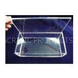 Crystal Acrylic Storage Boxes , Clear Perspex Jewelry Display Box