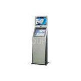 Card Reader Self Service Kiosks, Dual Screen With Web Camera Information Inquiry Kiosk