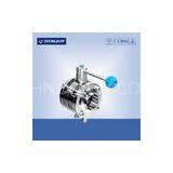 12'' Manual Mixture Proof Butterfly Valves Stainless Steel 304 / 316L With Pull Handle thumbnail-1