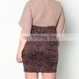 Dongguan Hot Sell Women Dresses for Plus Size Dress Designs Fat Women Tribal Chiffon Dress With Necklace thumbnail-6