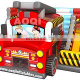 2015 new design fire truck inflatable combo