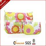Wholesale Printed Canvas Cosmetic Bag With Zipper thumbnail-1