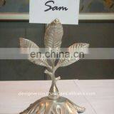 Metal Leaves Wedding Favor Place Card Holder thumbnail-1