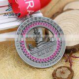 Custom Antique Silver 3d Plating Running Sports Custom Medal Maker