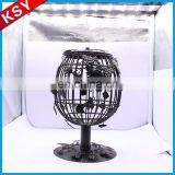 Hot New Products For 2017 Black Metal Glass Candle Holder For Decoration thumbnail-2