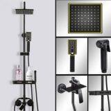 Black Color Big Rainfall Shower Set Woman Shower Sprayer Bathroom Head Shower thumbnail-2
