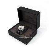 PU Leather Watch Box Wholesale Custom Jewelry Gift Packaging Box Black Watch Storage Box thumbnail-1