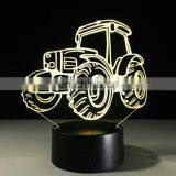 Heavy Trucks 3D Night Light Car Lamp Usb 7 Colors Changing LED Bedroom Lamp Party Decor Lamp Boy Gift Touch Light thumbnail-7