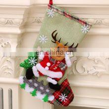 2020 Amazon Hot Sale Snowman Santa Christmas Sock Gift Bags thumbnail-1