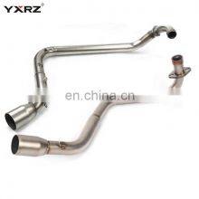 Modified Universal Full System Front Middle Link Connect MSX125 Motorcycle Exhaust Pipe thumbnail-2