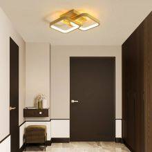 Golden Acrylic Aluminum Aisle Ceiling Lamp For Cloakroom Corridor Balcony Foyer Lighting Thin Lights Home Lustering Luminaire thumbnail-4