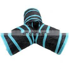 Collapsible Cat Tunnel Tube Kitty Tunnel Bored Cat Pet Toys Peek Hole Toy Ball Cat thumbnail-3