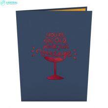 Vintage Wine 3D Pop-up Cards Best Happy Birthday Party Celebration Greeting Cards for Dad thumbnail-4