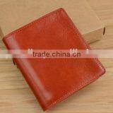 High Quality Cow Leather Men's Bifold Wallet Small Wallet Card Holder Wallet thumbnail-4