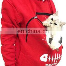 2020 New Design Creative Cat Lovers Hoodie Kangaroo Dog Pet Pullover Cuddle Pouch Women Hooy Sweatshirt Pocket Animal Ear Hooded thumbnail-5