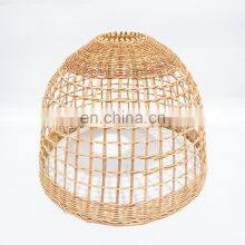 New Arrival 2023 Wicker Woven Lamp Light Shade Hot Unique Rattan Lamp Shade Hanging Pendant Light Best Wholesale thumbnail-2