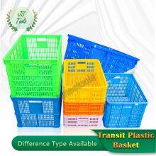 Plastic Basket Turnover Basket Large Square Factory Plastic Frame Turnover Box Express thumbnail-5