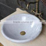 Interior Decoration Natural Bathroom White Marble Sink thumbnail-3