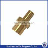 Golden Anodized Metal Cnc Lathe Machining Parts thumbnail-2