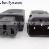 VDE ROHS Approved IEC320 C13 to IEC320 C14/Standard Computer Power Extension Cord/Monitor Power Extension Cord