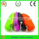 Fashion Zipper Style Silicone Rubber Pouches for Glasses thumbnail-1