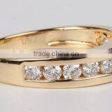 Wholesale Jewelry 2015 Fashion Design 925 Silver Ring Flower CZ Gold Plated Ring thumbnail-4
