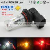 High quality 30w motorcycle fog lights led bulb lights multicolor H1 H7 9005 9006 yellow led fog light