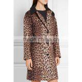 2016 Latest Women Winter Leopard Print Wool Blend Coat HSC9513 thumbnail-1