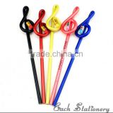 HB plastic colored pencil with rubber top