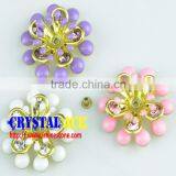 Assorted Colors Fresh Style Metal Flower,craft Metalware Flower Pieces,shoes Decorative Metal Flowers thumbnail-1
