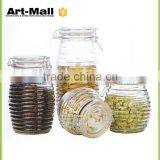 High Quality New Products 750ml Food Grade Glass Jar With Clip Sealed Lid