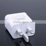 universal UK plug 3 usb ports travel wall charger 5v 2.1a usb power adapter