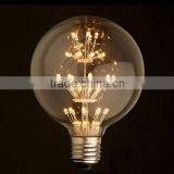 vintige retro 125mm 3Watt 2W Edison style globe light led start bulb decortion lighting E27 230V UK with dimmable