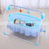 Electric Control Baby Swing Bed/crib With USB Connector ,MP3 Player , Blue Quality Choice Supplier's Choice