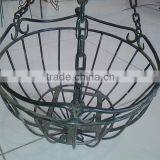 metal weaving wire hanging basket weave with jute liner