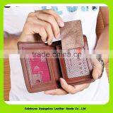 16390 Top Selling Fashion RFID Blocking Top Grain Leather Wallet for Men thumbnail-5