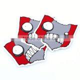 Customized Waterproof el Car Round Car Bumper Stickers Matt Lamination Static Cling Tape Sticker Car Decals ---DH20490