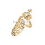 Ring Factory Wholesale Fashion Diamond Crown New Joint Nail Ring thumbnail-3