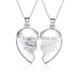 18 Inches Women's 925 Sterling Silver Pendant Necklace Best Friend Toptic thumbnail-1